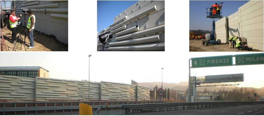 IECC - Barriere stradali antirumore fonoassorbenti tipo Easy System Fast (Premio Innovazione 2011 - Camera di Commercio di Pisa)